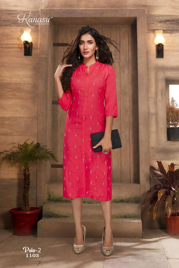 Kanasu Polo 2 Rayon Beautiful Festive Wear Kurti 